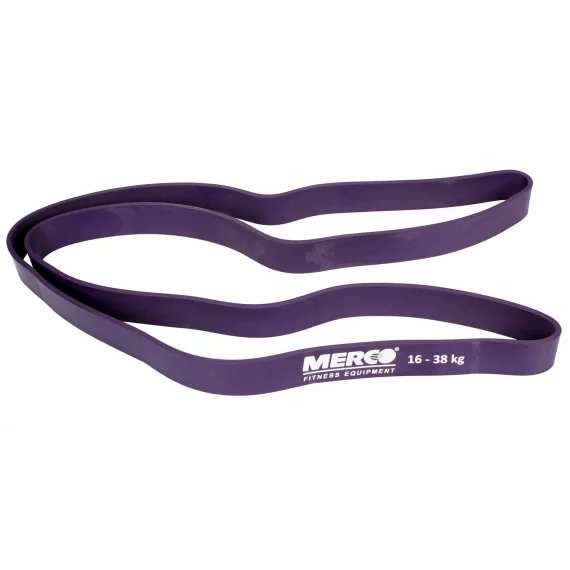 Banda de antrenament Latex Force Band 32 mm, rezistenta  16 - 38 kg, violet