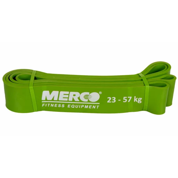 Banda de antrenament Latex Force Band 45 mm, rezistenta 23 - 57 kg, verde