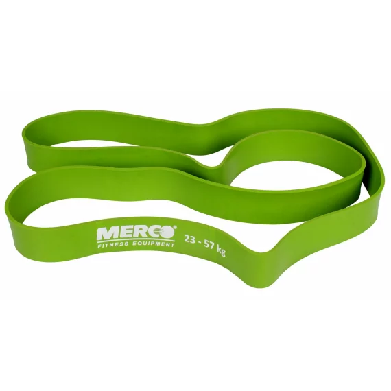 Banda de antrenament Latex Force Band 45 mm, rezistenta 23 - 57 kg, verde