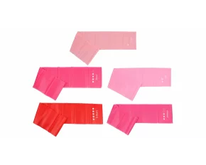 Set de benzi elastice fitness Yoga Stretch Mix 1500, 5 buc, roz