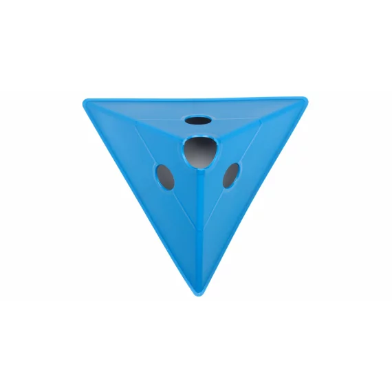 Con multifunctional de antrenament Merco Tri Corners, 13,5 cm inaltime,  albastru