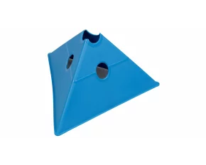 Con multifunctional de antrenament Merco Tri Corners, 13,5 cm inaltime,  albastru