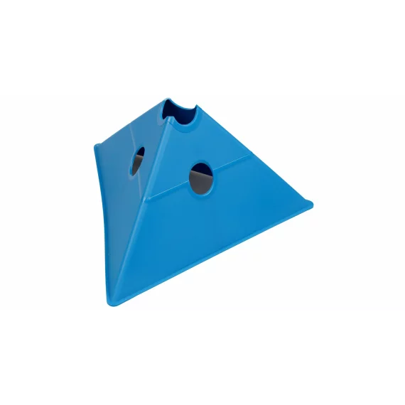 Con multifunctional de antrenament Merco Tri Corners, 13,5 cm inaltime,  albastru