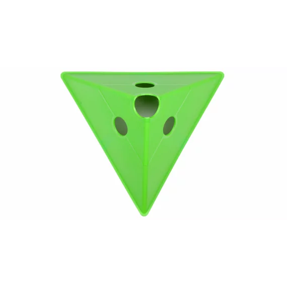 Con multifunctional de antrenament Merco Tri Corners, 13,5 cm inaltime,  verde