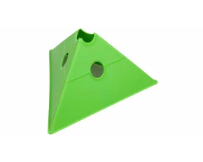 Con multifunctional de antrenament Merco Tri Corners, 13,5 cm inaltime,  verde
