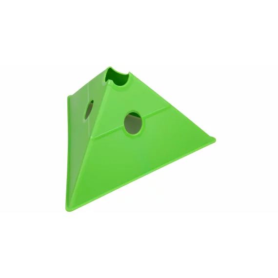 Con multifunctional de antrenament Merco Tri Corners, 13,5 cm inaltime,  verde