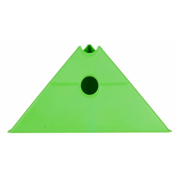 Con multifunctional de antrenament Merco Tri Corners, 13,5 cm inaltime,  verde