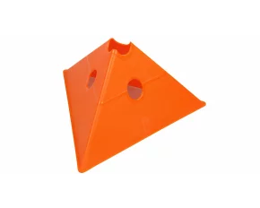 Con multifunctional de antrenament Merco Tri Corners, 13,5 cm inaltime, portocaliu