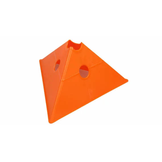 Con multifunctional de antrenament Merco Tri Corners, 13,5 cm inaltime, portocaliu
