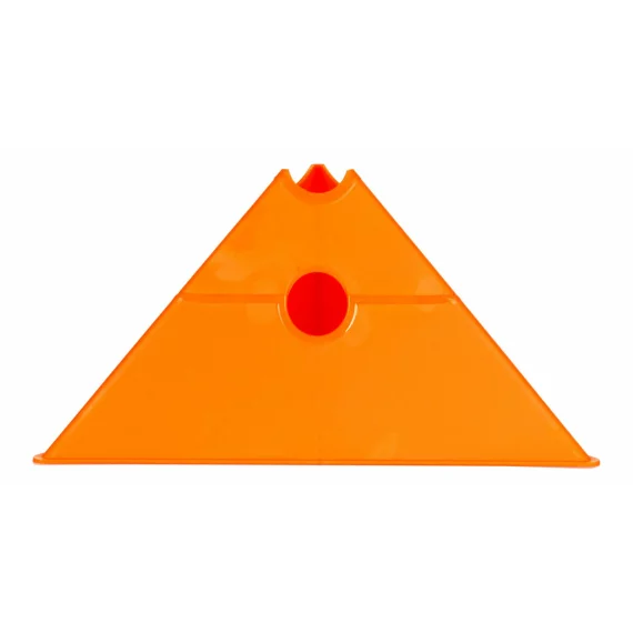 Con multifunctional de antrenament Merco Tri Corners, 13,5 cm inaltime, portocaliu