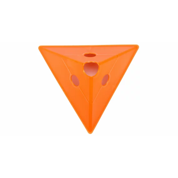 Con multifunctional de antrenament Merco Tri Corners, 13,5 cm inaltime, portocaliu