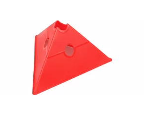 Con multifunctional de antrenament Merco Tri Corners, 13,5 cm inaltime,  rosu