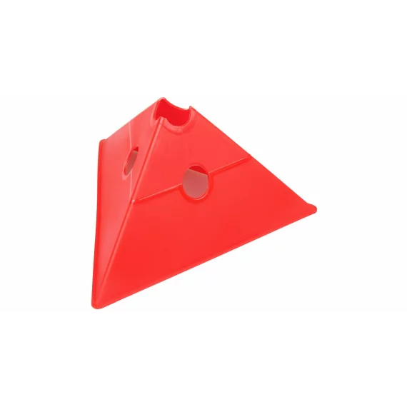 Con multifunctional de antrenament Merco Tri Corners, 13,5 cm inaltime,  rosu