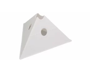 Con multifunctional de antrenament Merco Tri Corners, 13,5 cm inaltime,  alb