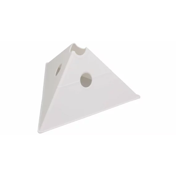 Con multifunctional de antrenament Merco Tri Corners, 13,5 cm inaltime,  alb