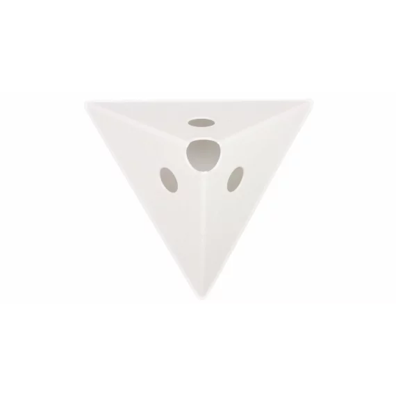 Con multifunctional de antrenament Merco Tri Corners, 13,5 cm inaltime,  alb