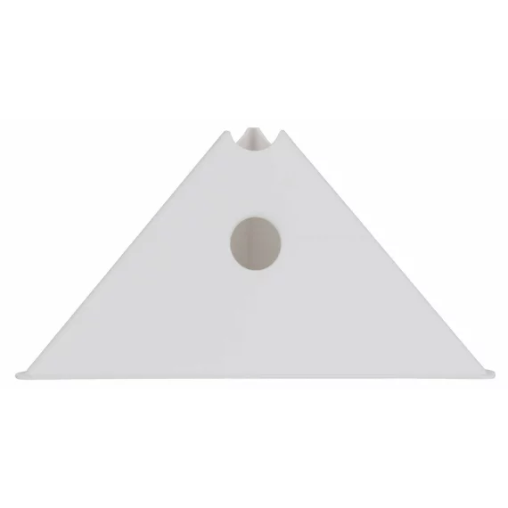 Con multifunctional de antrenament Merco Tri Corners, 13,5 cm inaltime,  alb