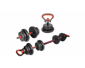 Set fitness cu greutati variabile, 20 kg