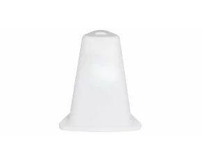 Con din plastic, inaltime 47 cm, potrivit pentru personalizare, alb