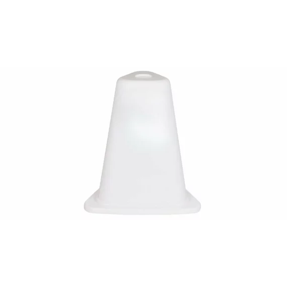 Con din plastic, inaltime 47 cm, potrivit pentru personalizare, alb