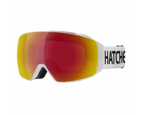 Ochelari pentru schi/snowboard, HATCHEY Snipe, adulti, alb, lentila magnetica, categorie optica S3