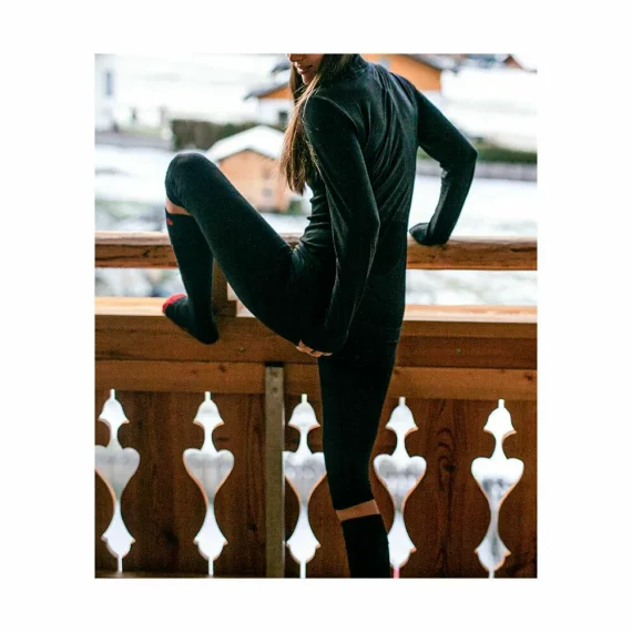 Pantaloni functionali 3/4 merino pentru femei, Lenz 3/4 Pants Women Merino 6.0