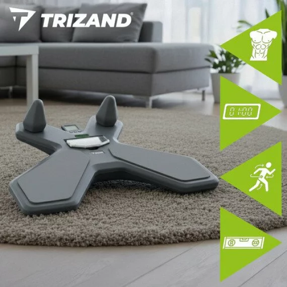 Placa echilibru TRIZAND, Balance Board with Counter 26946, echilibru si coordonare