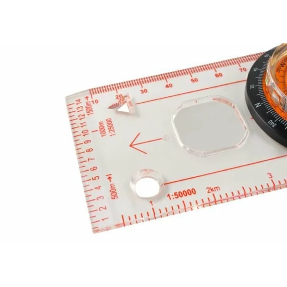 Busola pentru harta, TRIZAND, K7953 Map Compass, navigare outdoor precisa