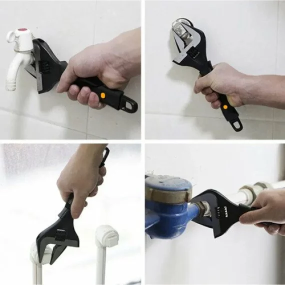 Cheie reglabila, BIGSTREEN, Adjustable Wrench 24283, deschidere 0-35 mm