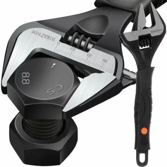 Cheie reglabila, BIGSTREEN, Adjustable Wrench 24283, deschidere 0-35 mm