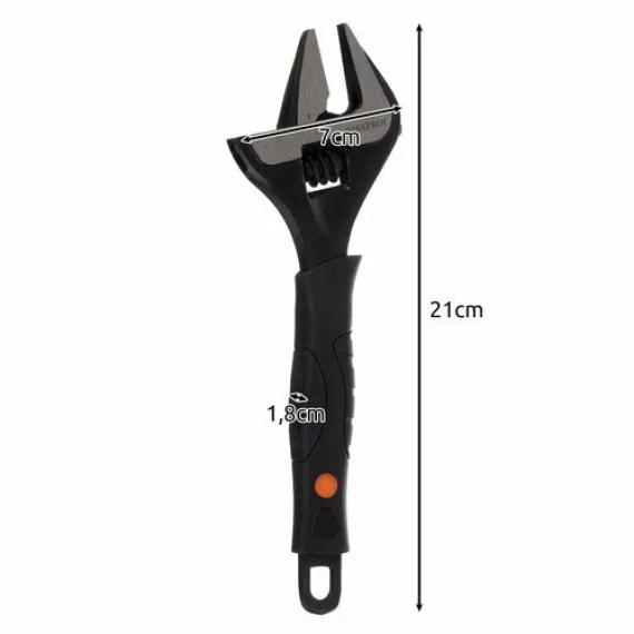 Cheie reglabila, BIGSTREEN, Adjustable Wrench 24283, deschidere 0-35 mm