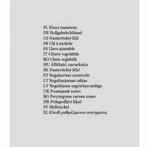 Cheie reglabila, BIGSTREEN, Adjustable Wrench 24283, deschidere 0-35 mm