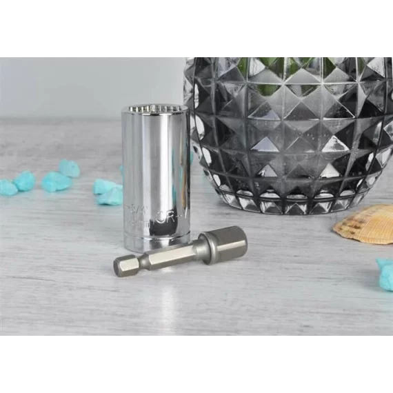 Cheie / Soclu universal tubular, BIGSTREEN, Universal Socket Wrench 7-19 mm, prindere flexibila pentru suruburi si piulite