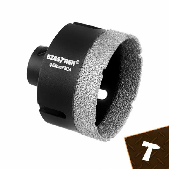 Kit de carotat diamantat, BIGSTREEN, Diamond Hole Saws Set 27080, set profesional 7 piese