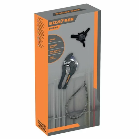 Kit instalare tevi PEX, BIGSTREEN, Pipe Kit 25066, foarfece si calibrator tevi
