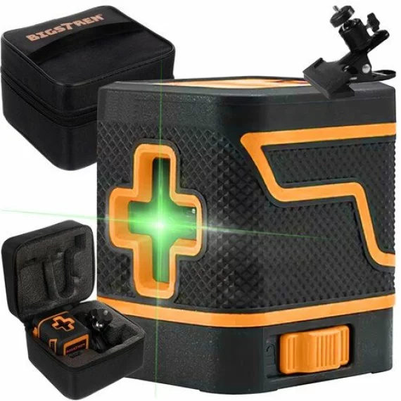 Nivel laser electronic, BIGSTREEN, Laser Level Cross Laser 24293, laser verde cu autonivelare