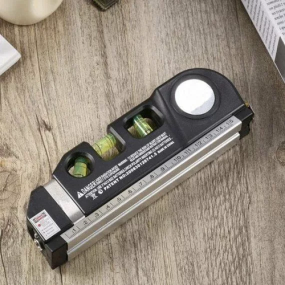 Nivela laser cu ruleta integrata, BIGSTREEN, Laser Level with Tape Measure 250cm 21747, masurare si aliniere precisa