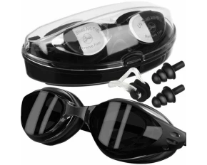 Ochelari de inot + accesorii, TRIZAND, Swimming Goggles with Accessories 23487, set complet UV si anti-fog