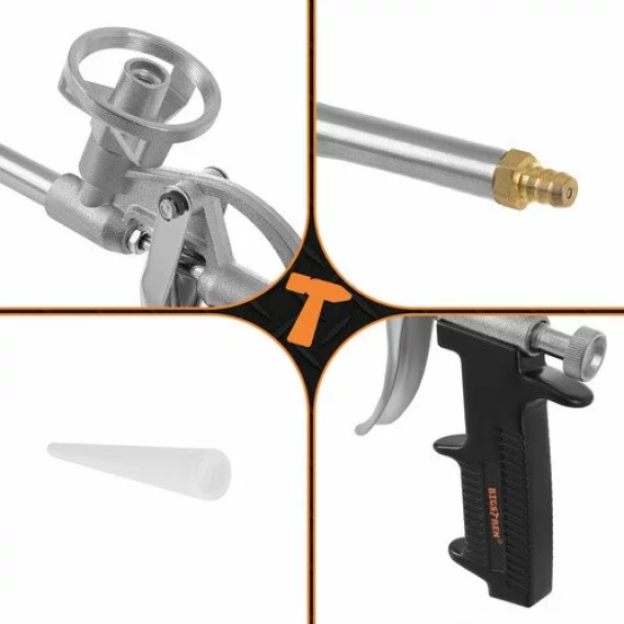 Pistol spuma montaj, BIGSTREEN, Foam Gun 27284, control reglabil si corp metalic