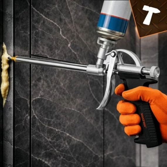 Pistol spuma montaj, BIGSTREEN, Foam Gun 27284, control reglabil si corp metalic