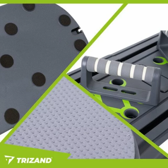 Placa Pilates multifunctionala, TRIZAND, Pilates Board 27190, antrenament complet corp