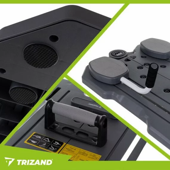 Placa Pilates multifunctionala, TRIZAND, Pilates Board with Counter 26343, antrenament corp complet