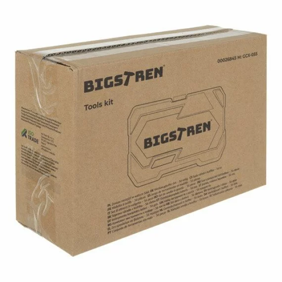 Set scule 56 piese, BIGSTREEN, Tool Set in a 56 Piece Case 26845, kit complet unelte CrV