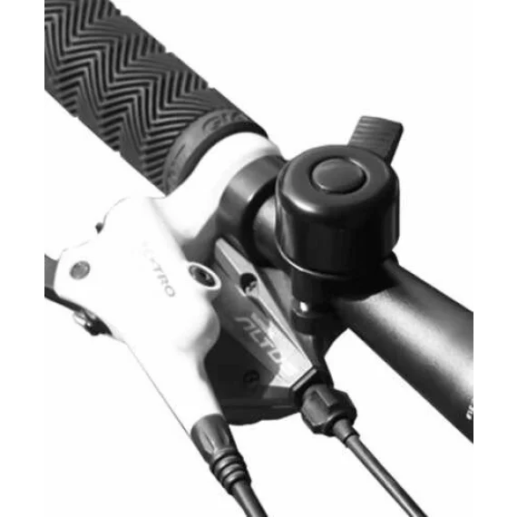 Sonerie bicicleta, TRIZAND, Bicycle Bell Black, clopotel universal pentru maner