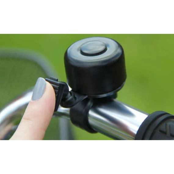 Sonerie bicicleta, TRIZAND, Bicycle Bell Black, clopotel universal pentru maner