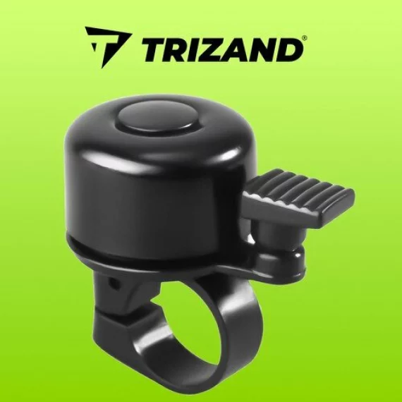 Sonerie bicicleta, TRIZAND, Bicycle Bell Black, clopotel universal pentru maner