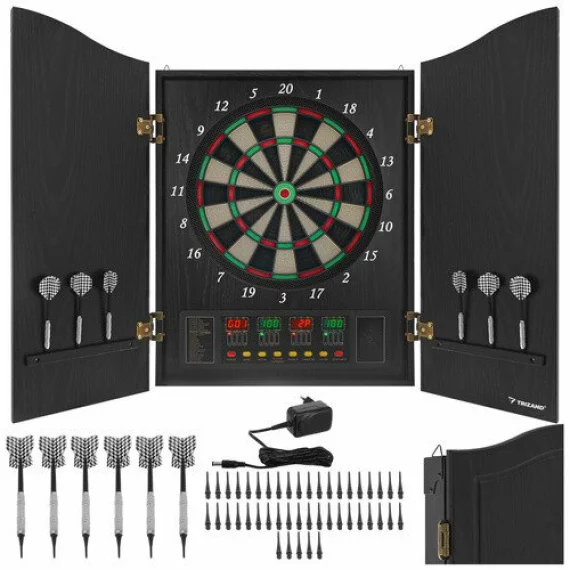 Tabla electronica de darts, TRIZAND, Electronic Dartboard 27046, 27 jocuri si 243 variante