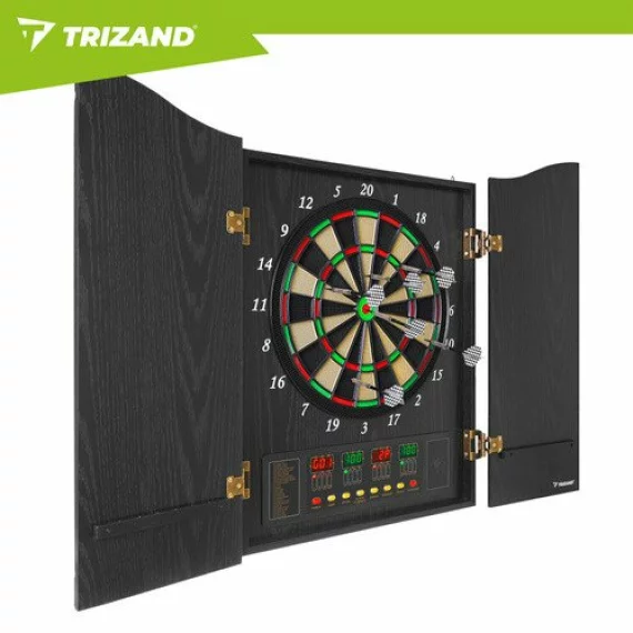 Tabla electronica de darts, TRIZAND, Electronic Dartboard 27046, 27 jocuri si 243 variante