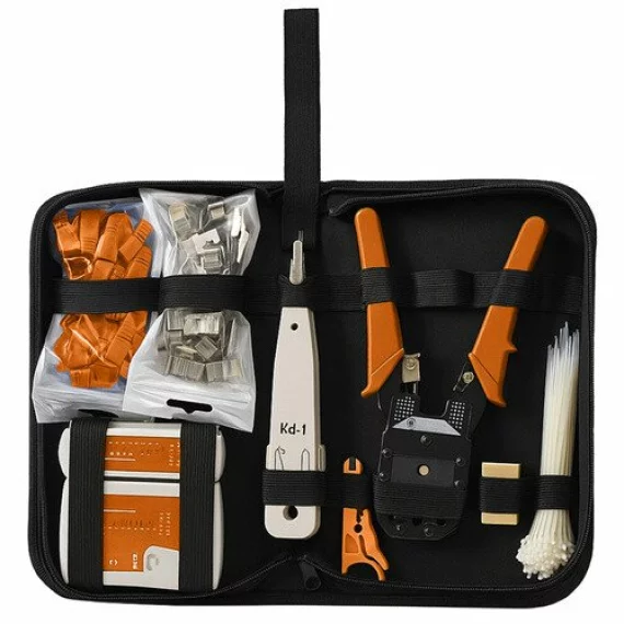 Tester cabluri retea, BIGSTREEN, Cable Tester Network Kit 25834, set 145 piese pentru RJ45/RJ11