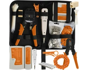 Tester cabluri retea, BIGSTREEN, Cable Tester Network Kit 25834, set 145 piese pentru RJ45/RJ11